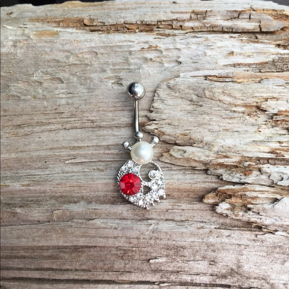 Skull Belly Button‎ Navel Ring
